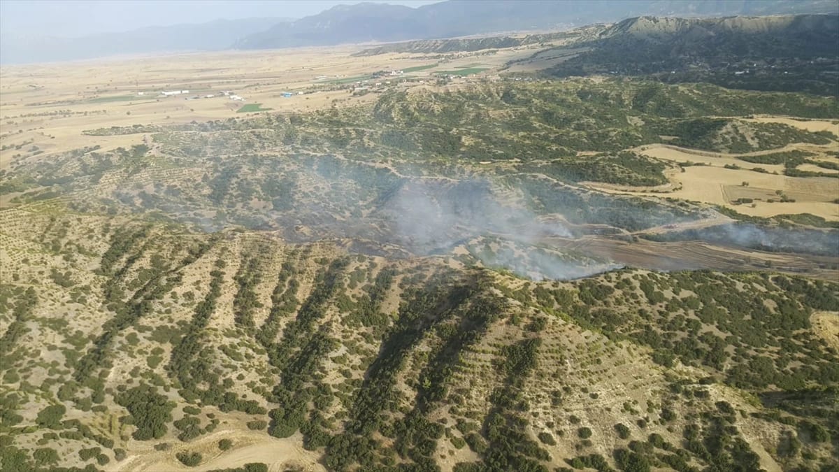 Denizli’de Çıkan Yangında 1 Hektar Ormanlık Alan Zarar Gördü
