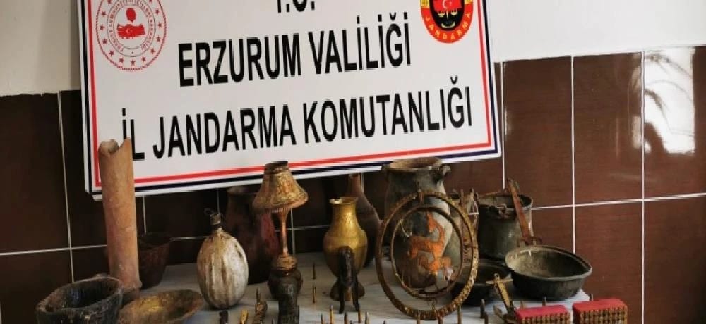 Erzurum’da Tarihi Eser Kaçakçılık Operasyonu
