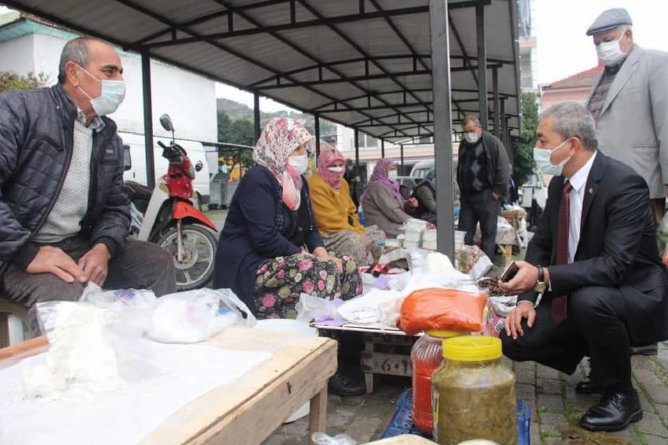Başkan Kaplan Haftaya Pazar Ziyareti ile Başladı