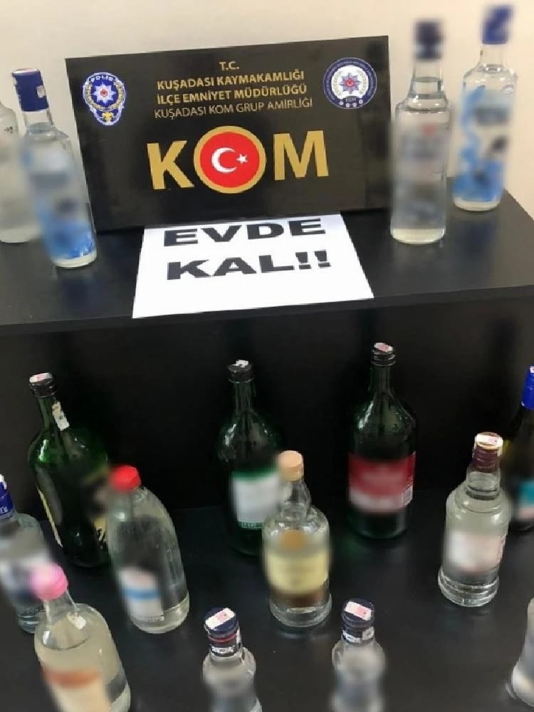 Kuşadası’nda Sahte İçki Operasyonu, 3 Şüpheli Gözaltına Alındı