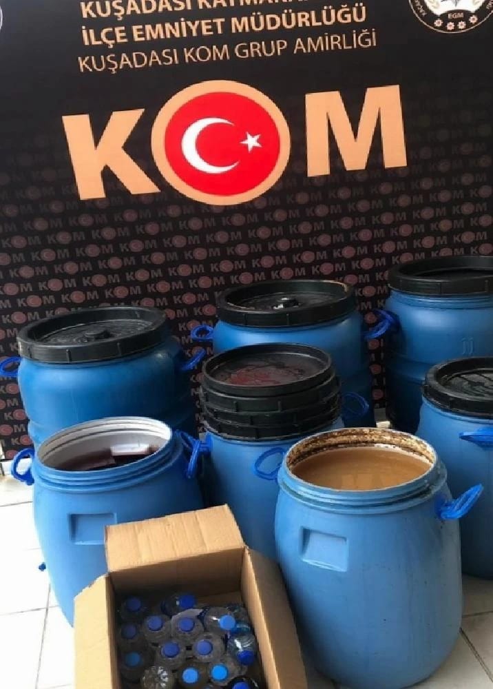 Kuşadası’nda Yılbaşı Öncesi Sahte İçki Operasyonu