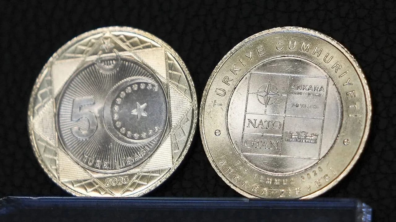NATO Zirvesi Anısına 5 TL Hatıra Para Basıldı