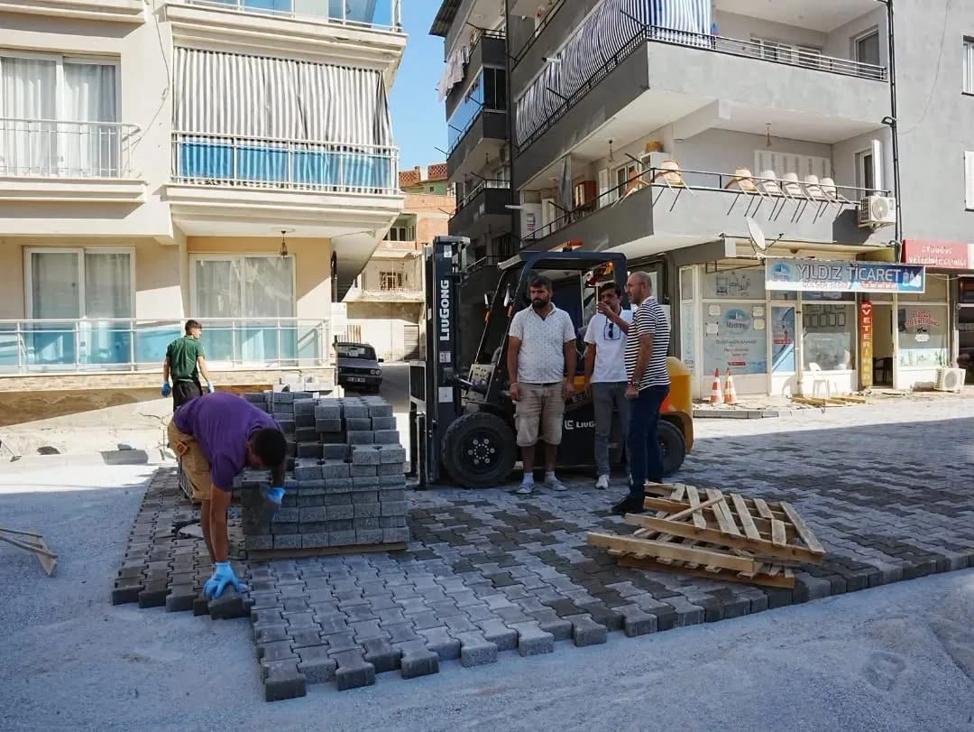 Germencik Park Mahallesi’nde yollar yenileniyor