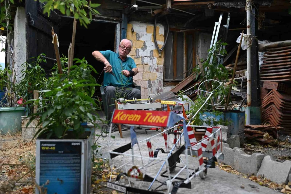 Hurda rulmanlardan çocuklara mutluluk üretiyor