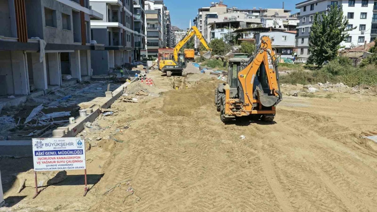 İncirliova’da 1,3 milyar liralık altyapı yatırımı sürüyor