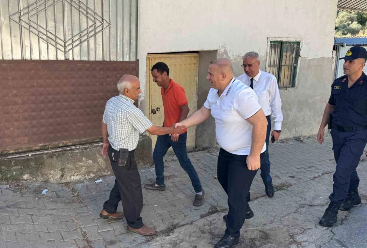 Köşk Kaymakamı Taş, dört mahallede vatandaşlarla bir araya geldi