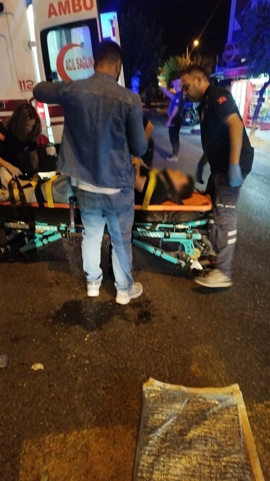 Otomobille motosiklet çarpıştı: 1 yaralı