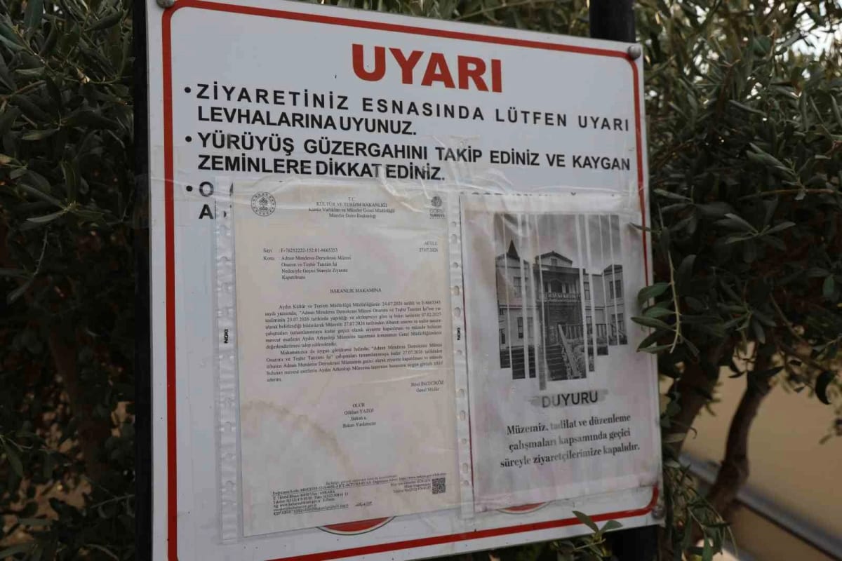 Adnan Menderes Müzesi’nde tadilat
